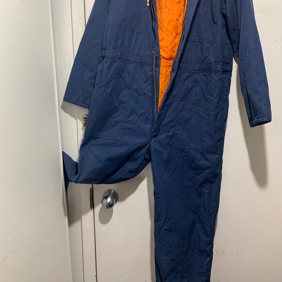 VINTAGE FRACASSI ORIGINAL WORKWEAR LINED JUMPSUITS SIZE S - Picture 6 of 13